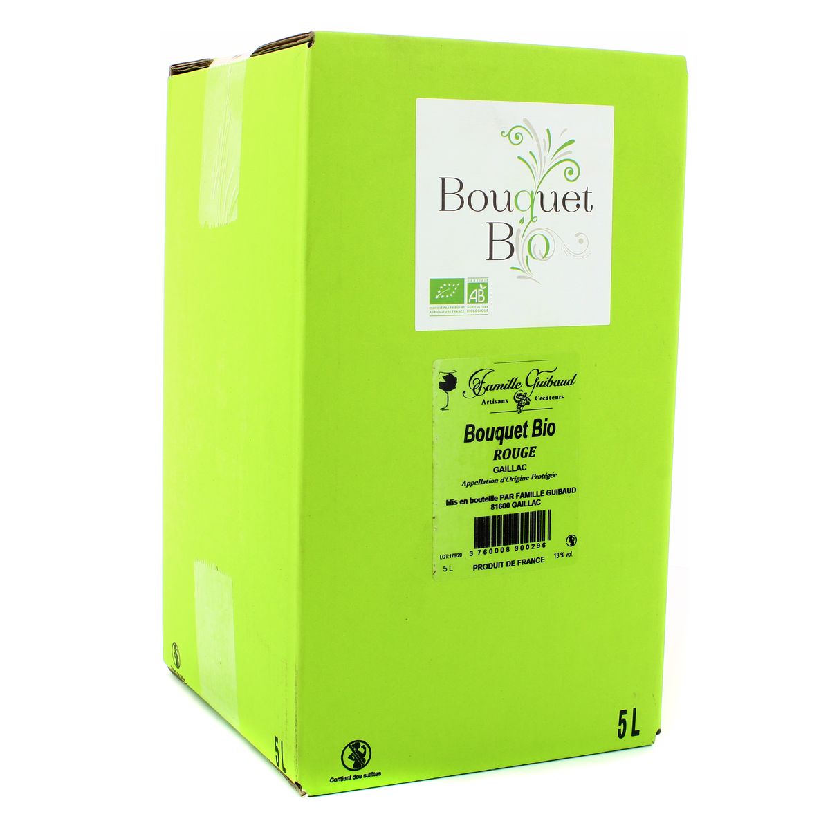 3760008900296 - Gaillac Rouge AOP - Domaine la croix du Bouy BIO 13°