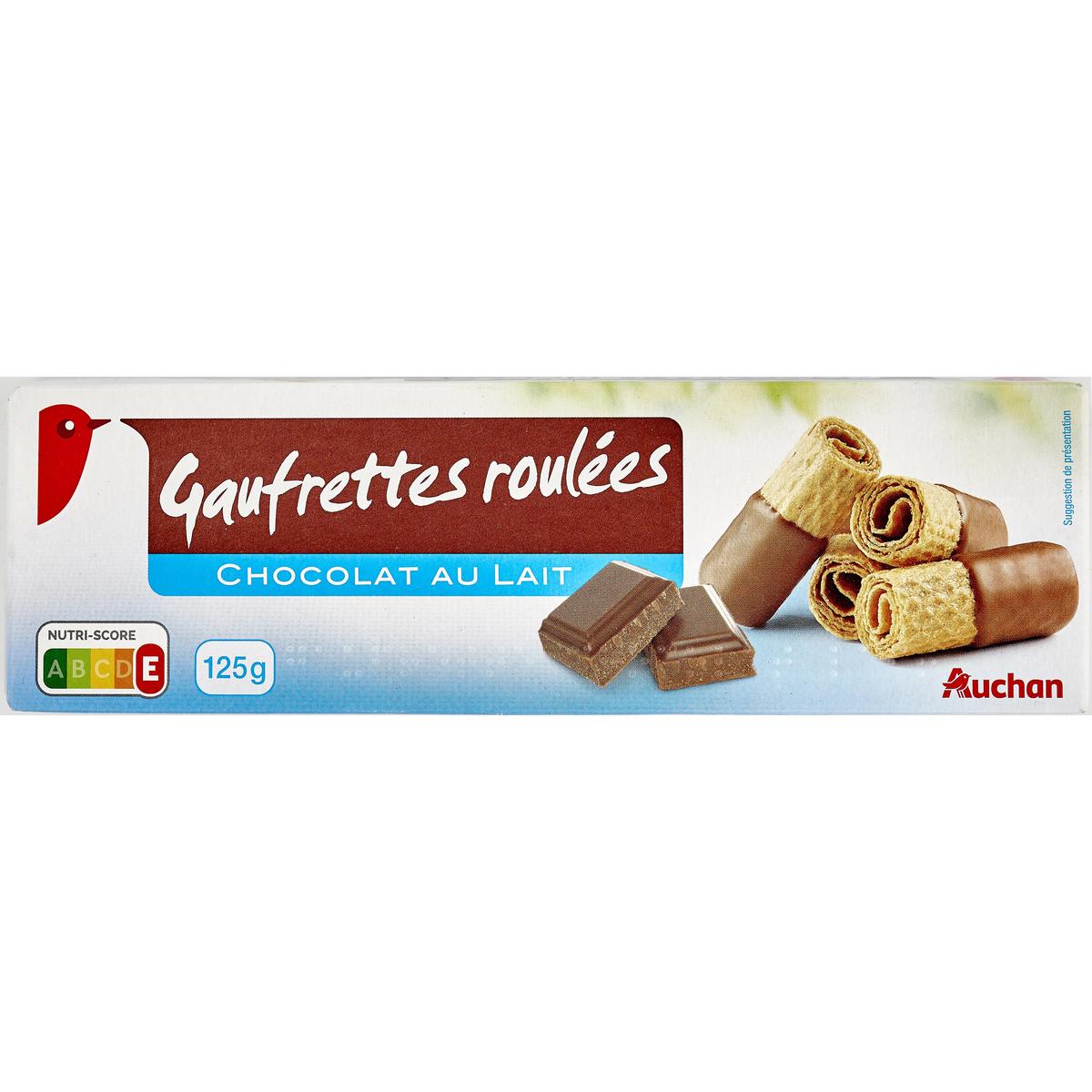 3596710471096 - Auchan - Gaufrettes roulées au chocolat au lait