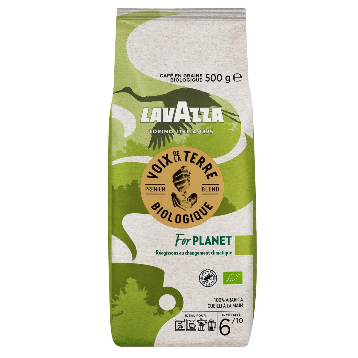 8000070051096 - Lavazza - Café en grains Voix de la Terre Bio Planet 100% arabica