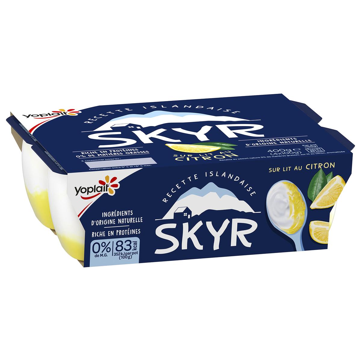 Livraison à domicile Promotion Yoplait Skyr Citron 0%, 4x100g