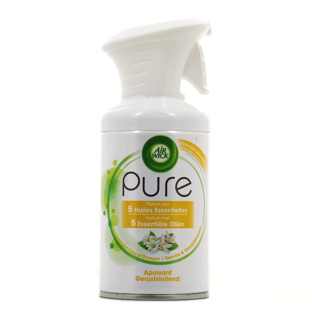 Air Wick Désodorisant pure apaisant aux 5 huiles essentielles camomille
