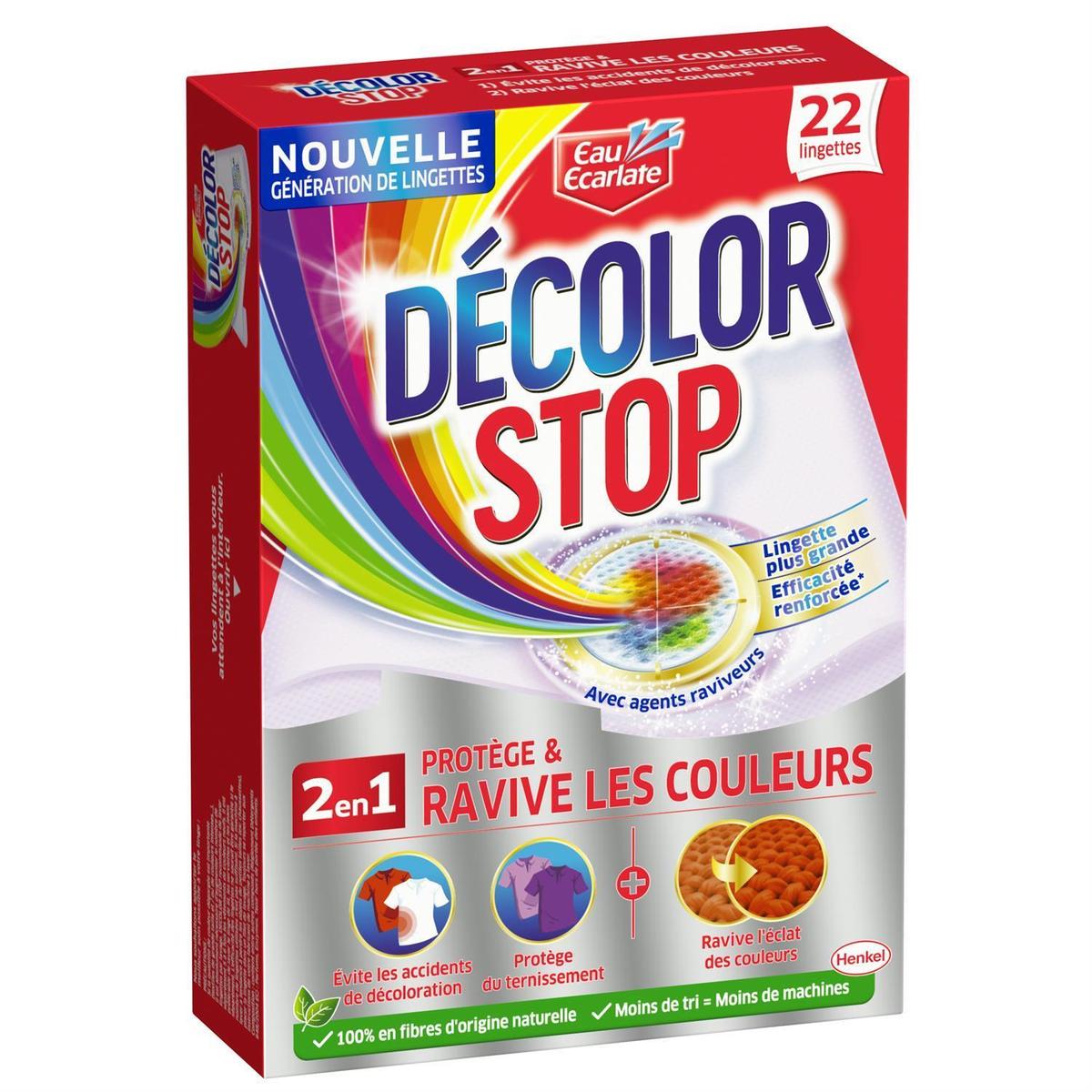 Lingettes anti-décoloration Décolor Stop Max Protect, boite de 150