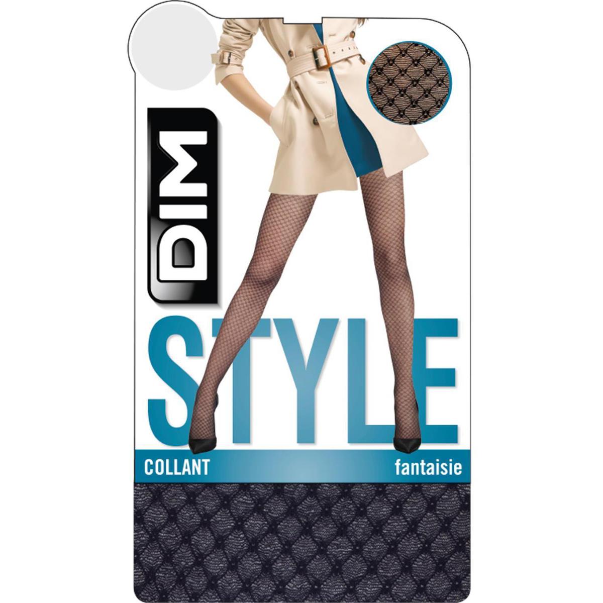 3610860527196 - Dim - Collant femme noir fantaisie T1/2 Style
