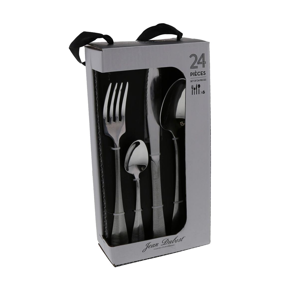 3219332959796 - Jean Dubost - Couvert en boite cadeau Acier inox