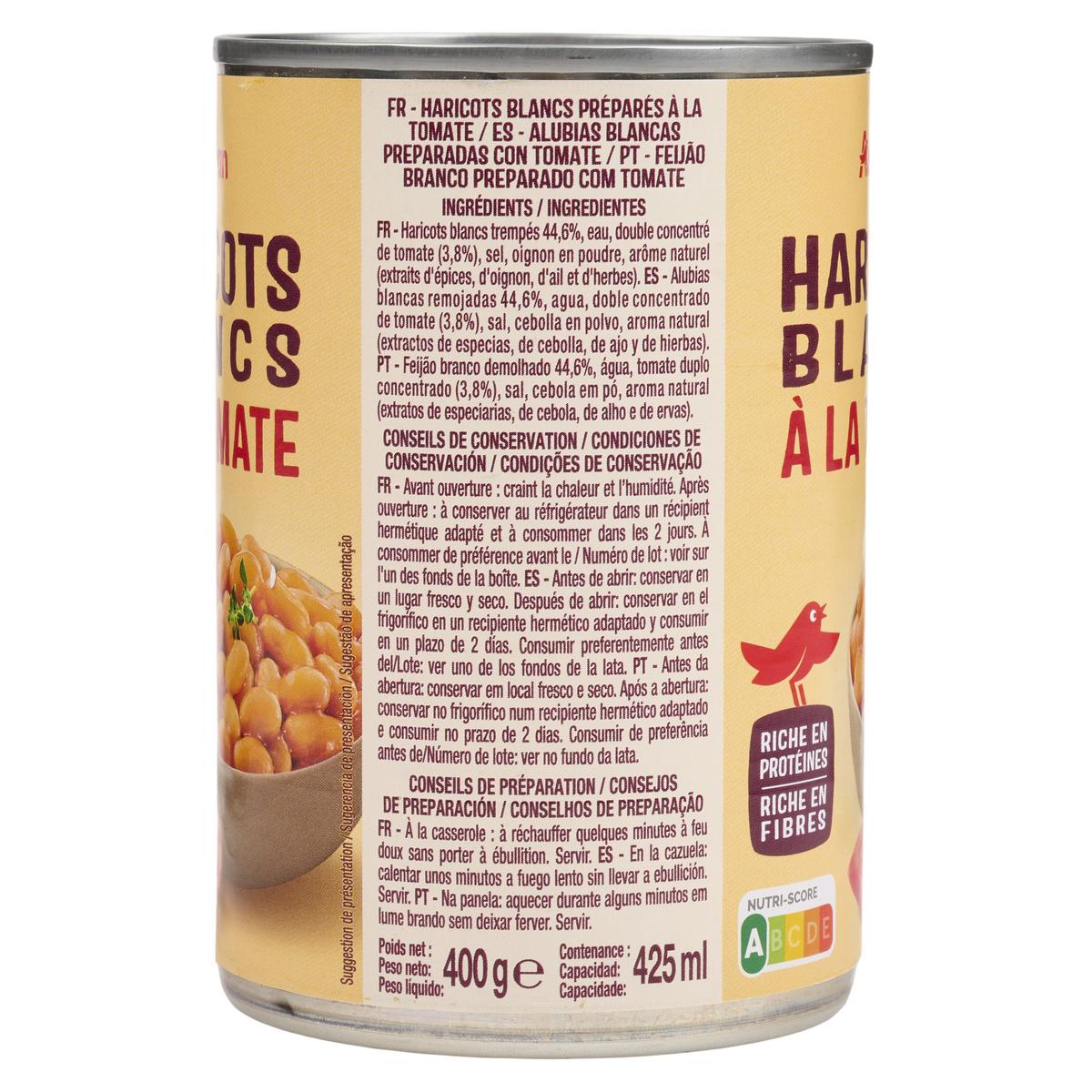 3596710389896 - Auchan - Haricots blancs à la tomate