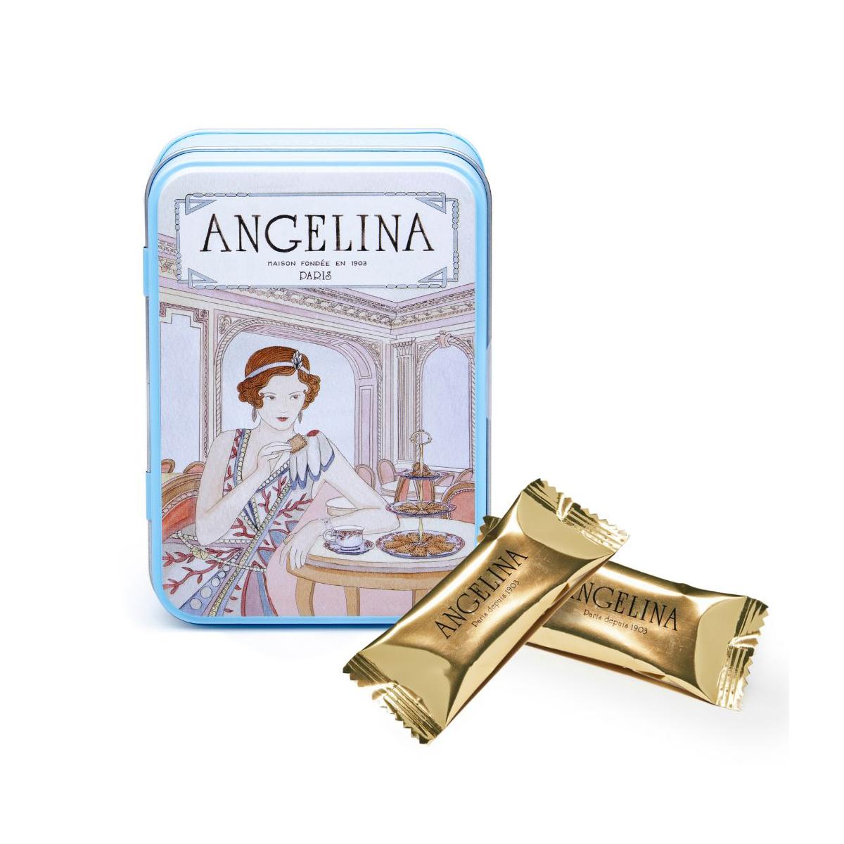 3392070010797 - Angelina Paris - Boîte Fer Crêpes Dentelles enrobées de chocolat noir