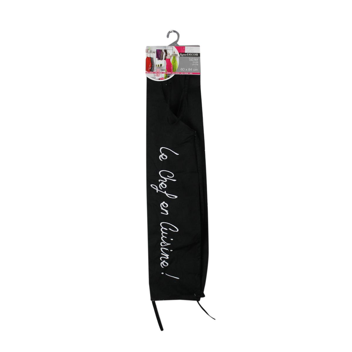 3574387901597 - Douceur D Interieur - Tablier CUISTOT NOIR