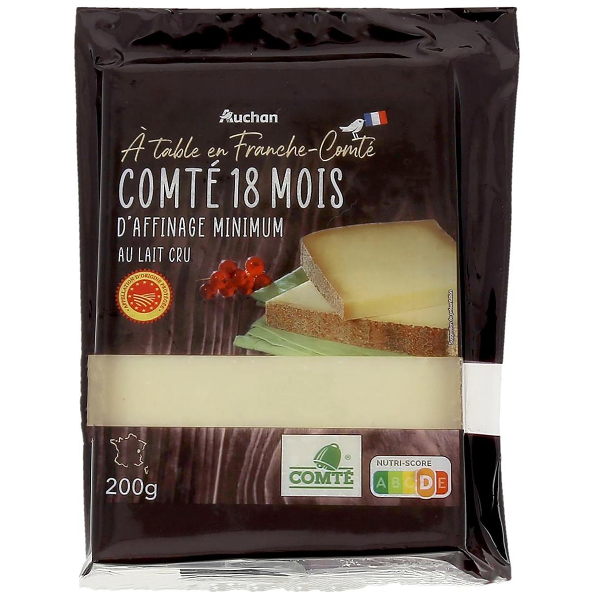 3596710532797 - Auchan Terroir - Comté AOP au lait cru affinage 18 mois