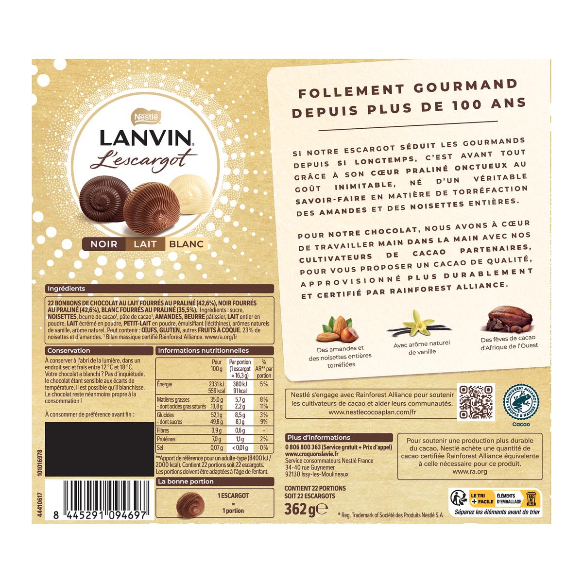 8445291094697 - Lanvin - Escargot Trio Blanc, Noir et Lait