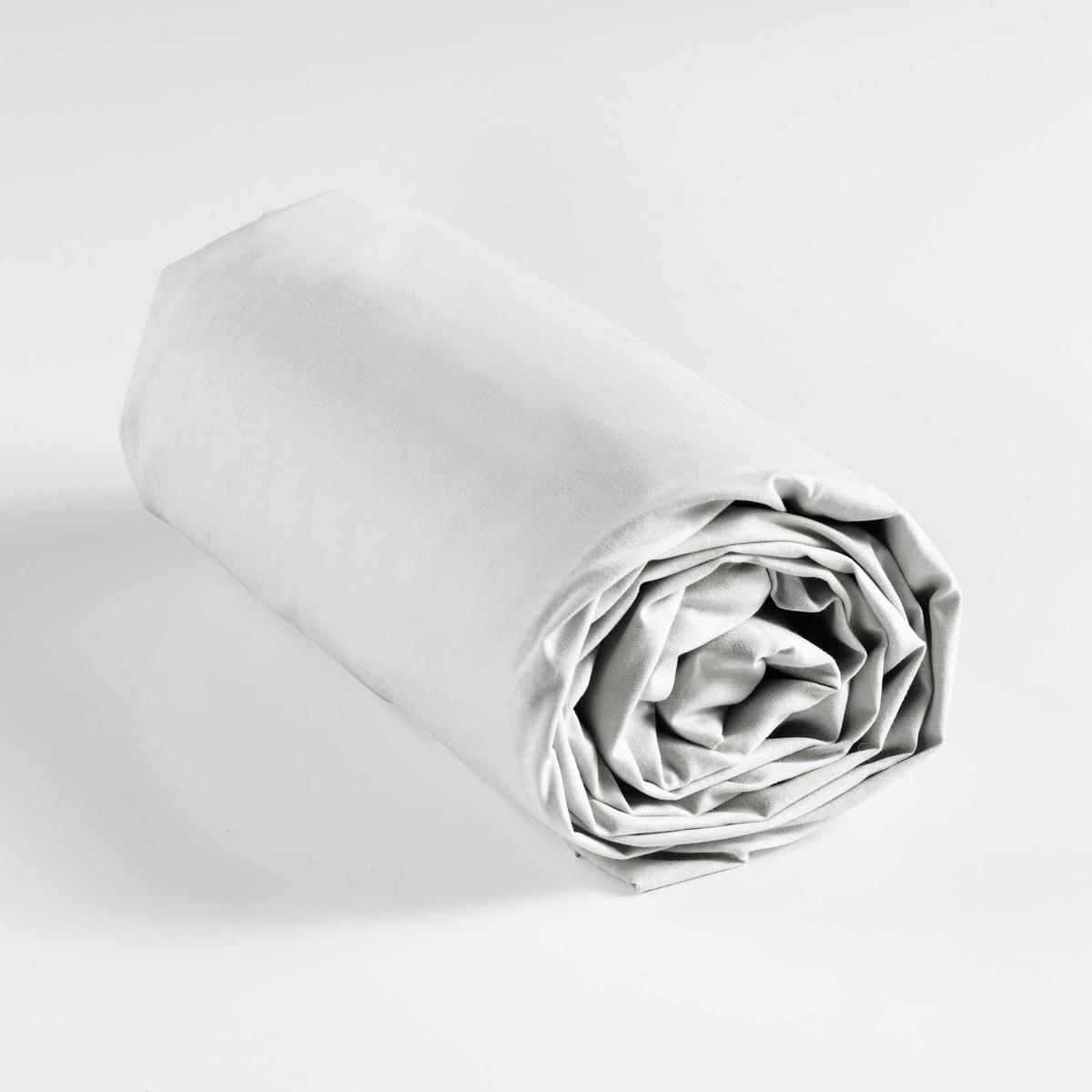 3574386445597 - Douceur D Interieur - Drap housse blanc 2 personnes