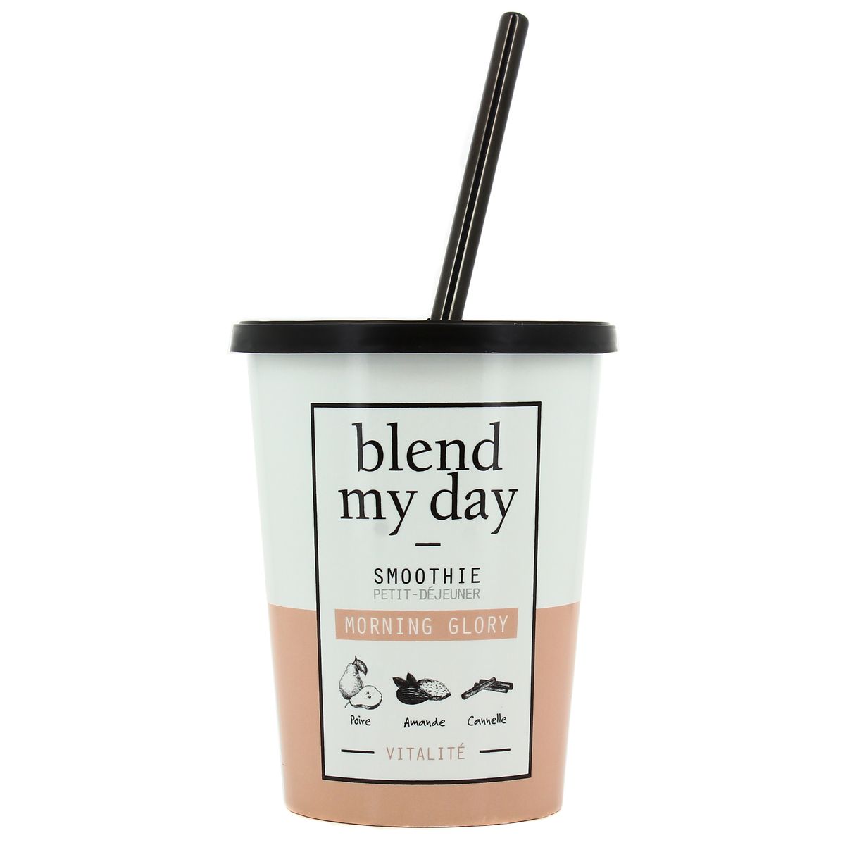 2050000357497 - Blend my day - Smoothie petit-déjeuner MORNING GLORY - prêt-à-mixer- Poire, Amandes, Cannelle