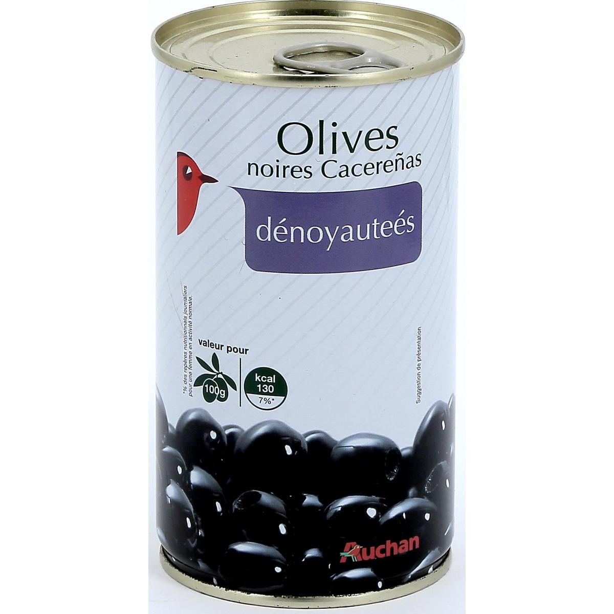 8410971020198 - Auchan - Olives noires Cacereñas dénoyautées
