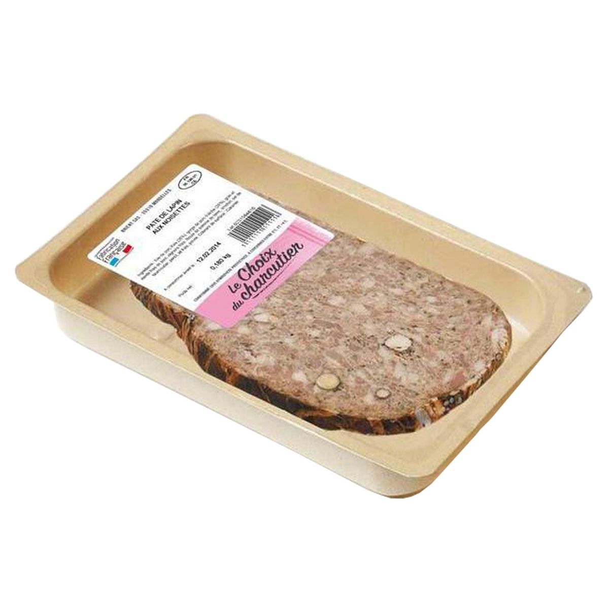 Achat / Vente Le Choix du Charcutier Pâté de Lapin aux noisettes, 180g