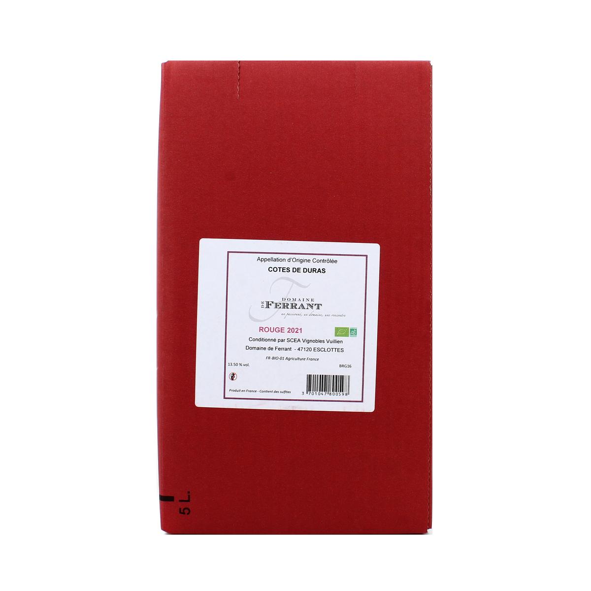3701047800598 - Côtes De Duras Rouge AOC - Domaine Ferrant BIO 14°