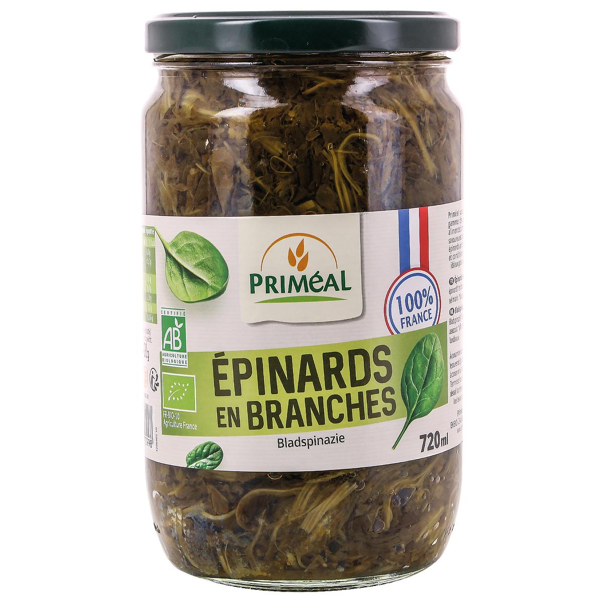 3380380090998 - Priméal - Epinard en branche bio Origine France