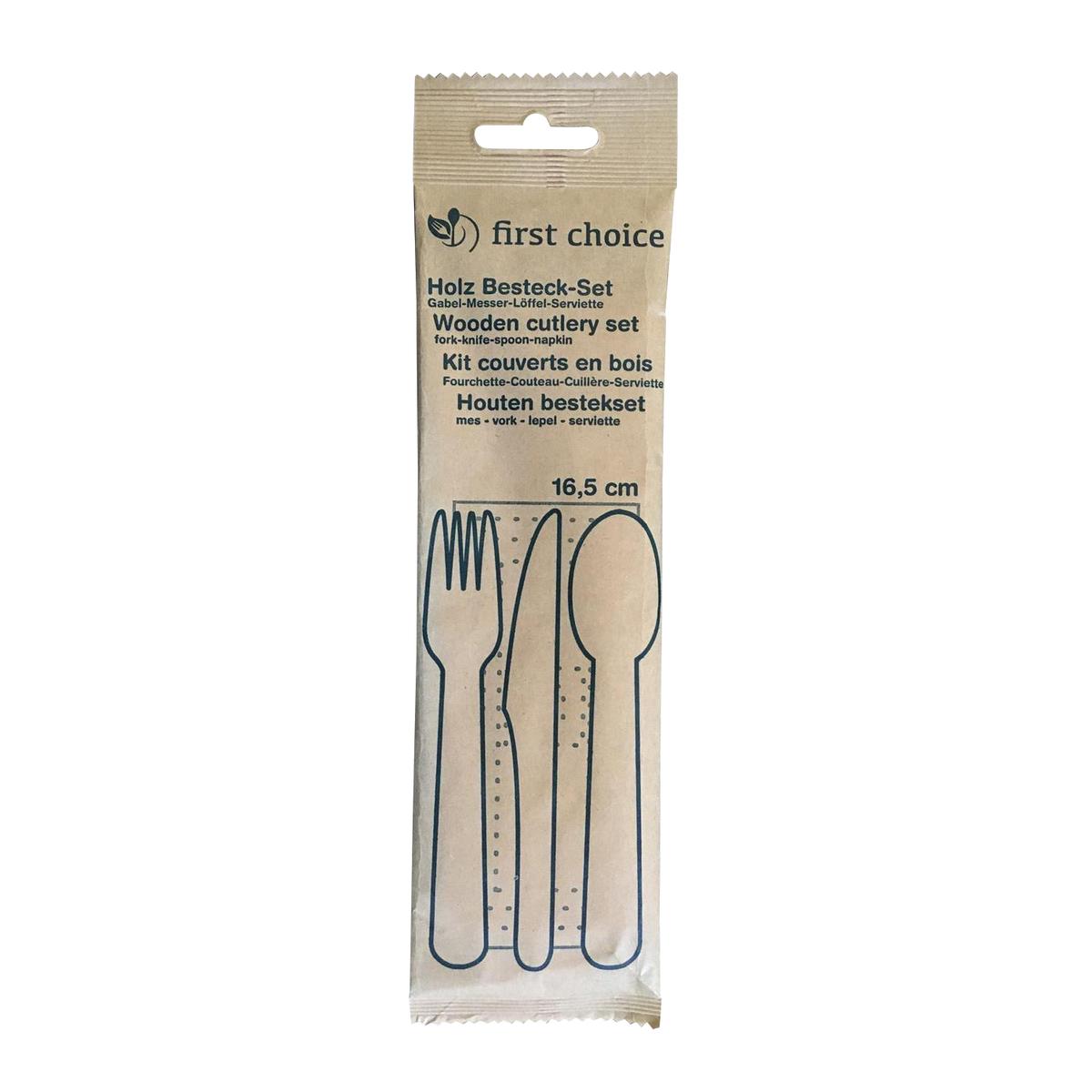 Acheter First Choice Kit couvert fourchette couteau cuillère serviette