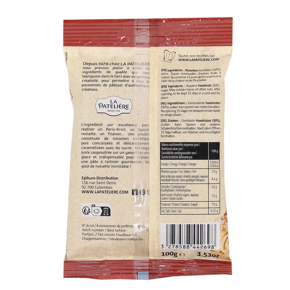 3278588442698 - La Patelière - Praline en Poudre