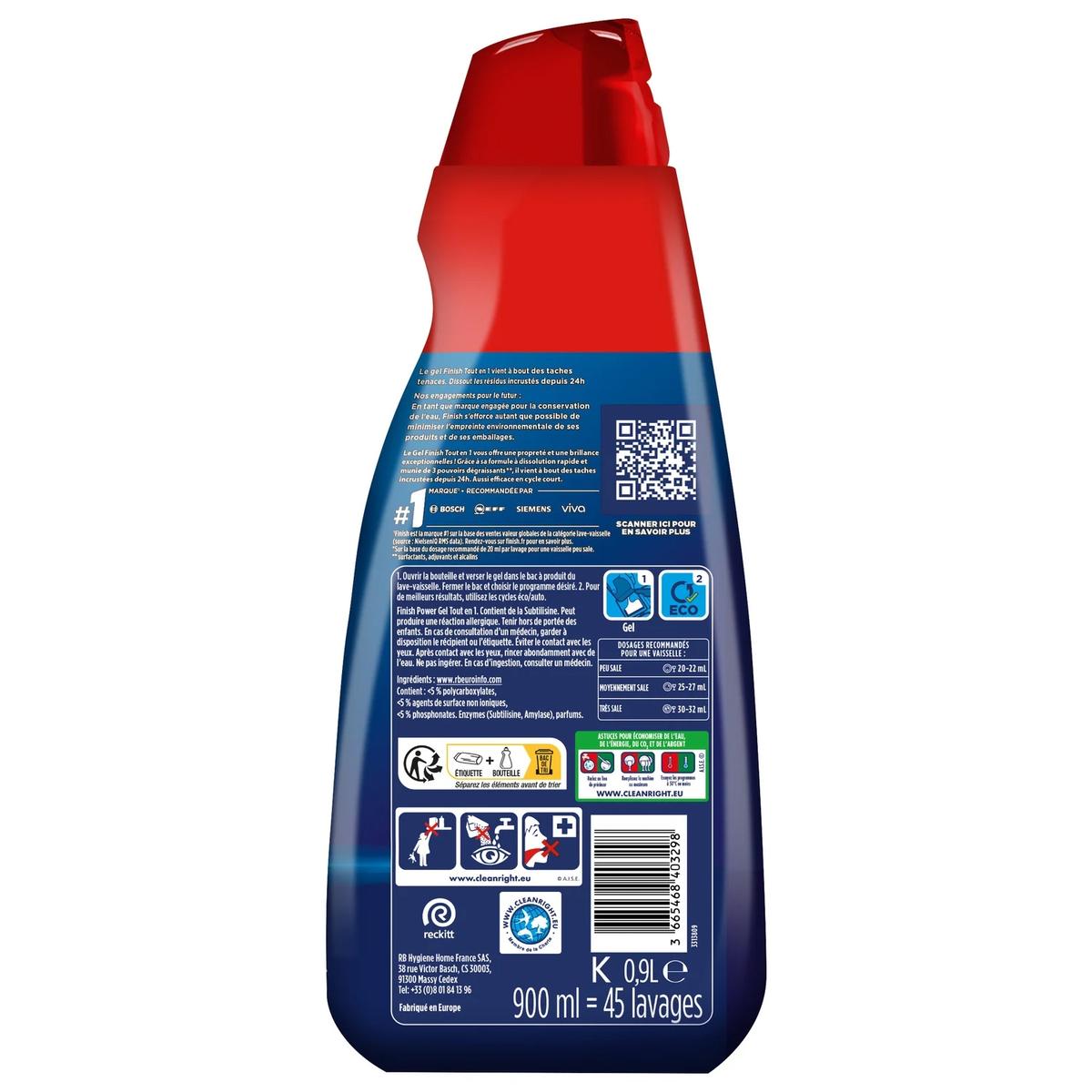 3665468403298 - Finish - Gel Lave-Vaisselle Power