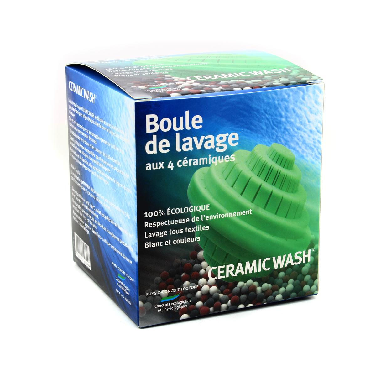 Boule de lavage céramique|Ecologique et réutilisable|Balle nettoyante et  adoucissante pour le linge|Respecte l'environnement