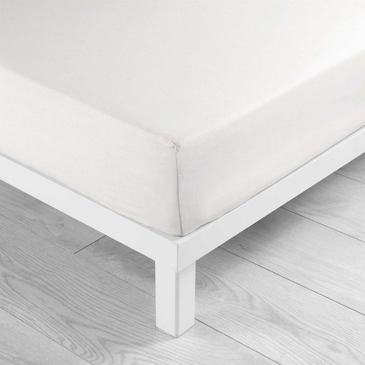 3574386445498 - Douceur D Interieur - Drap housse blanc 2 personnes
