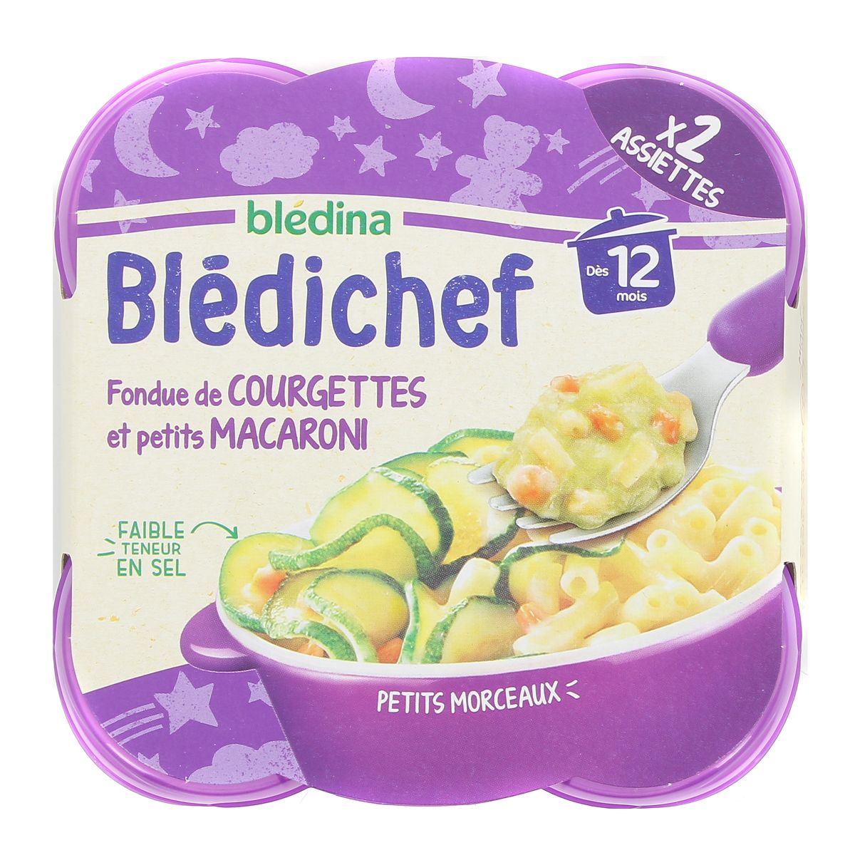 Acheter Bledichef Fondue De Courgette Et Petit Macaronis Des 12 Mois