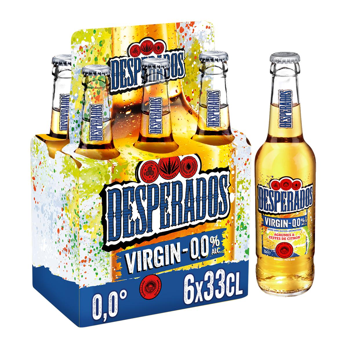 Achat Desperados Virgin Bière sans alcool aromatisée agrumes - citron