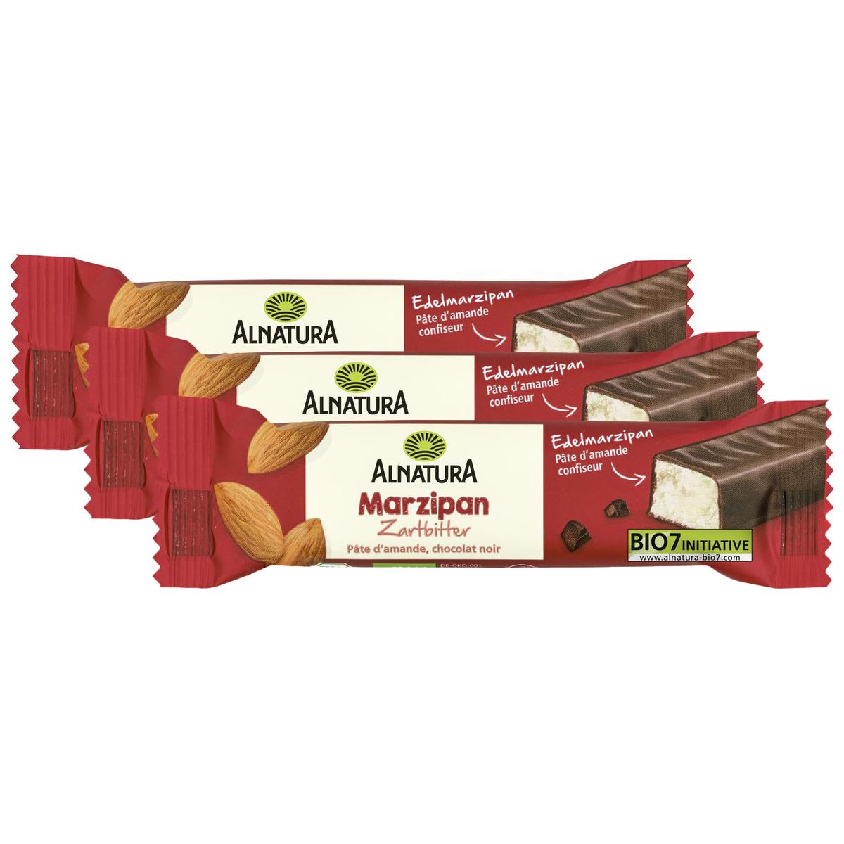 2050000399398 - Alnatura - Barre Chocolat noir fourré à la pâte d'amande