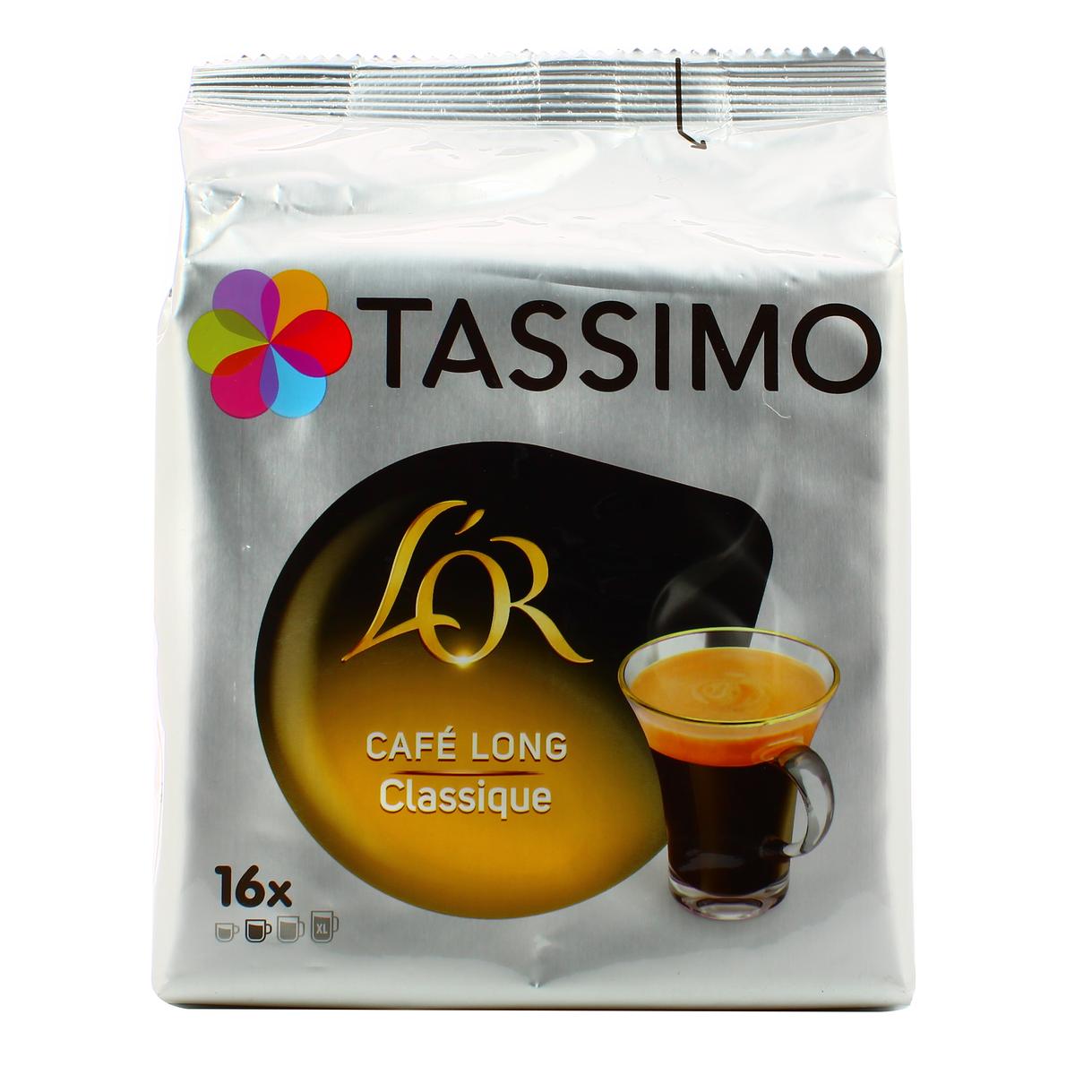 Café Dosette L'Or Café Long Classique - TASSIMO - 16 dosettes de