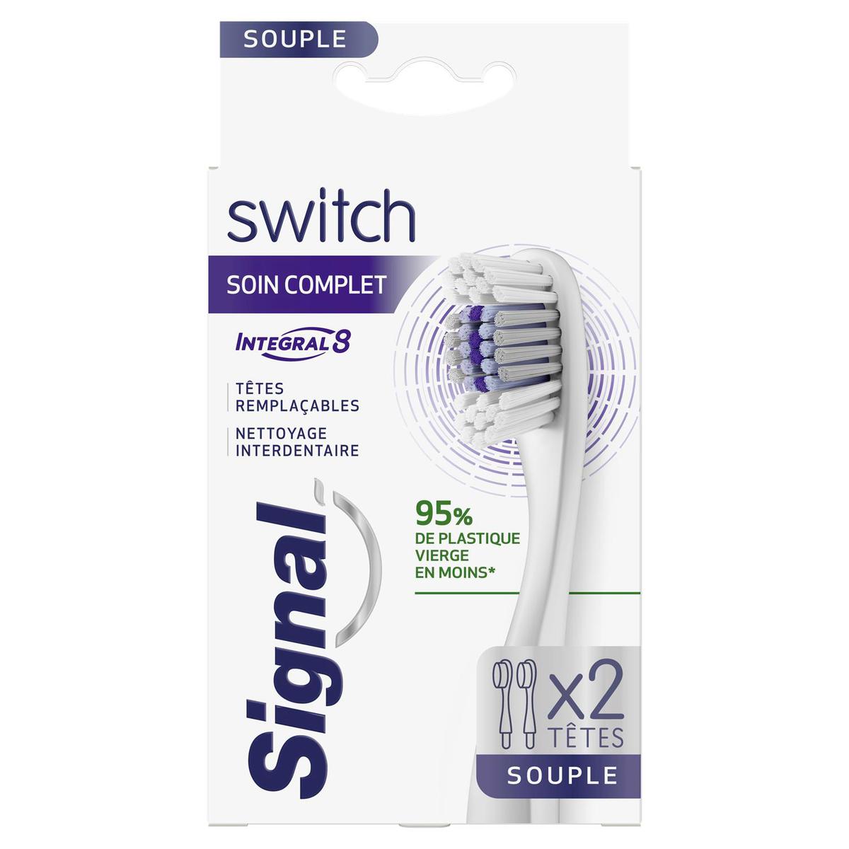8720181029998 - Signal - Têtes remplaçable brosse à dents switch souple