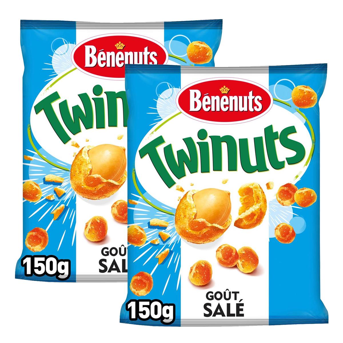 Benenuts Twinuts Goût Salé 150 g : : Epicerie