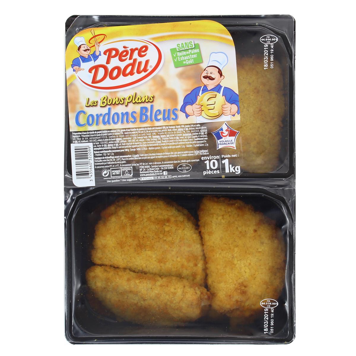 Pere Dodu Cordon Bleu De Dinde 1 Kg 10 Pieces Houra Fr