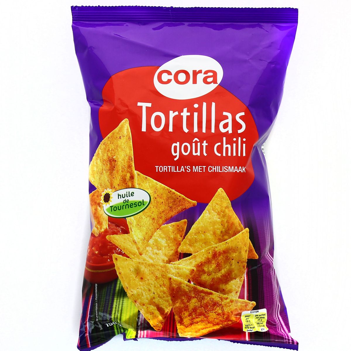 Livraison à domicile Cora Tortillas goût Chili, 150g