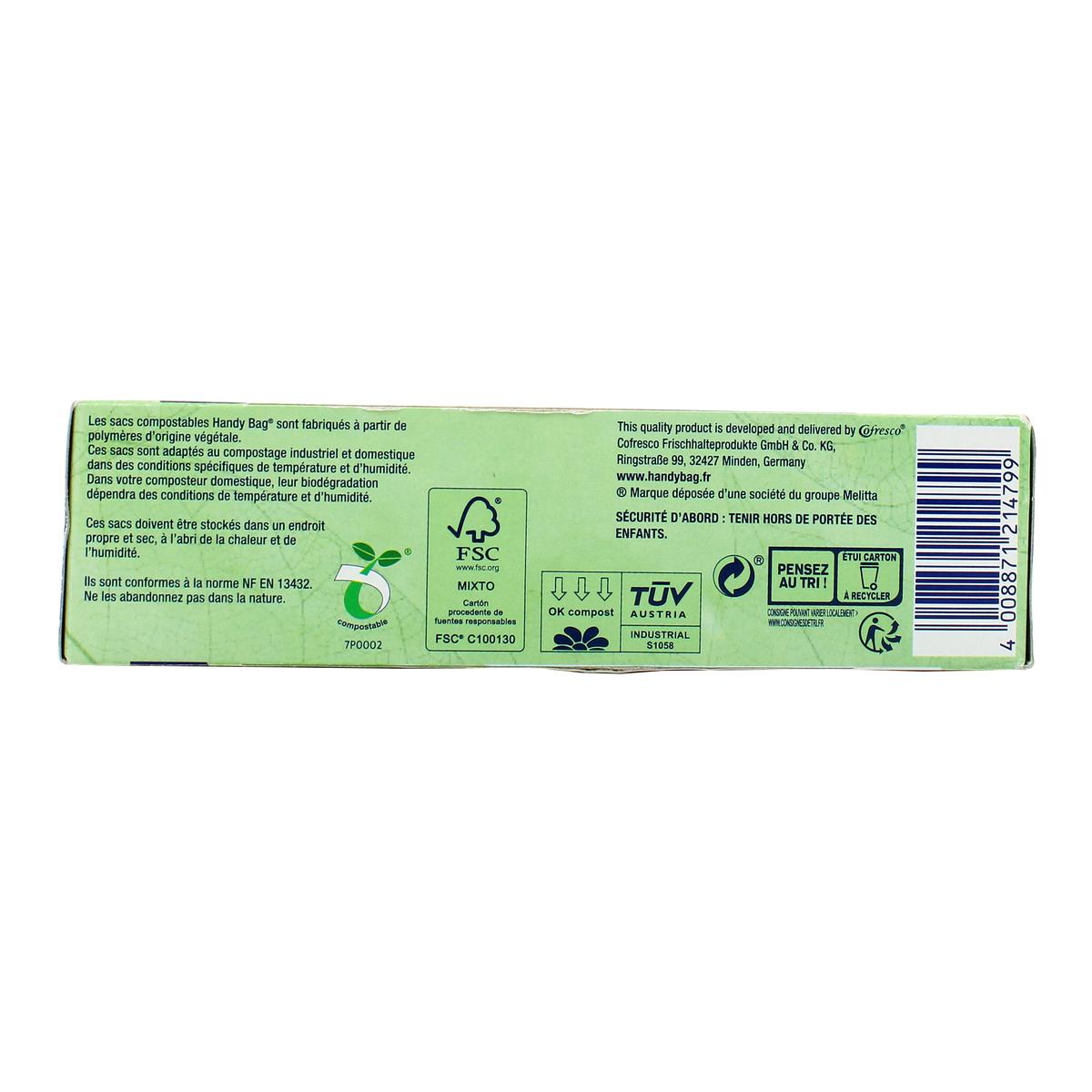4008871214799 - Handy Bag - Sacs à nouer 10L 100% compostable