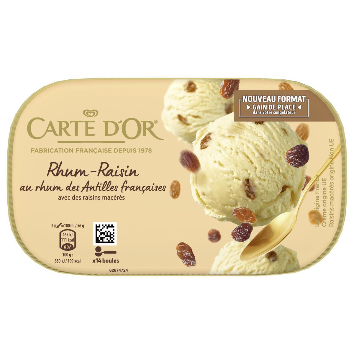 8711327615199 - Carte d'Or - Crème glacée Rhum Raisin