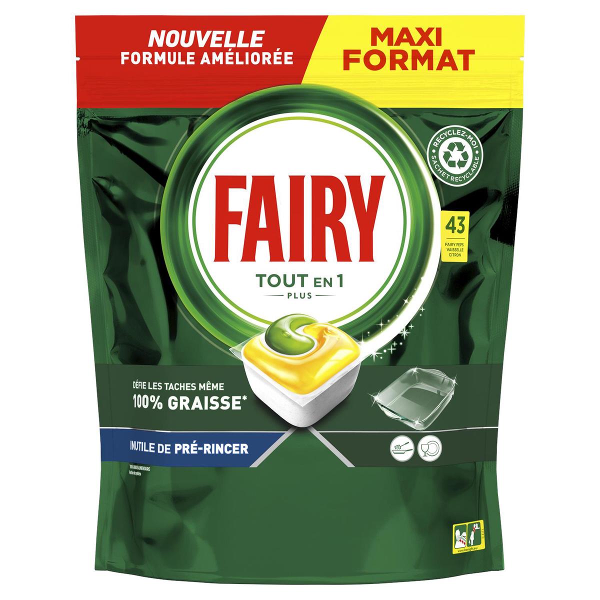 Fairy - Tablettes pour Lave-vaisselle Lemon Fairy 32 Unités