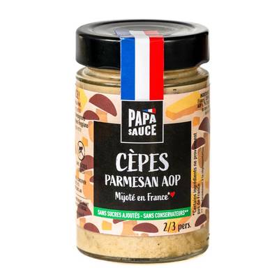Papa Sauce Sauce Cèpes Parmesan AOP, 180g