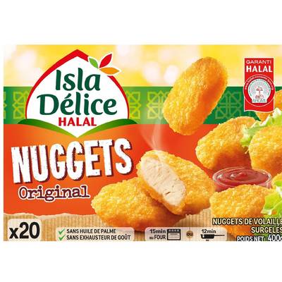 Isla Délice Nuggets de Volaille - Halal, 400g