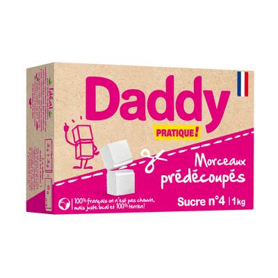 Daddy Sucre en morceax prédécoupés n°4, 1kg