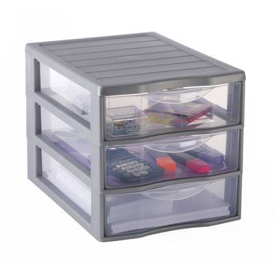 Sundis Mini tour de rangement orgamix a4 Argent, 26x 36,5x 25,5 cm