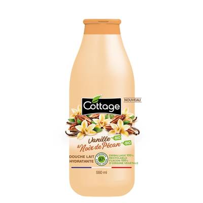 Cottage Douche Lait Hydratante Vanille & Noix de Pécan, 560ml