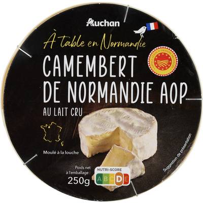 Auchan Terroir Camembert de Normandie AOP, 250g