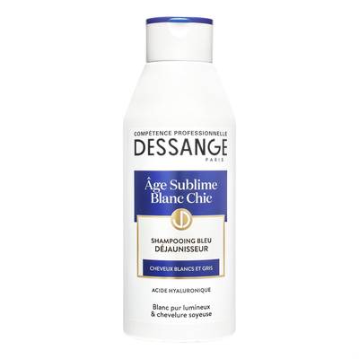 Dessange Shampooing déjaunisseur âge sublime pour les cheveux blancs et gris, 250ml