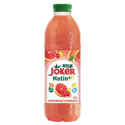 Joker Matin+ Pamplemousse framboise, sans sucre ajoutés, 90cl