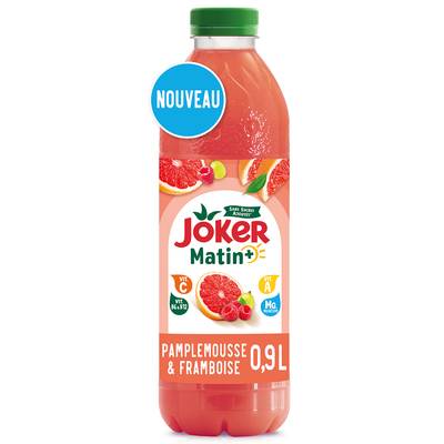 Joker Matin+ Pamplemousse framboise, sans sucre ajoutés, 90cl