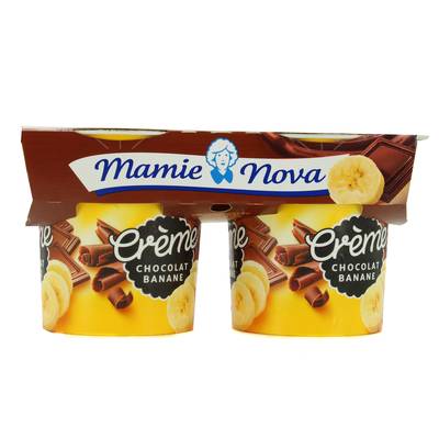 Mamie Nova Gourmand Crème Chocolat Banane, 2x150g