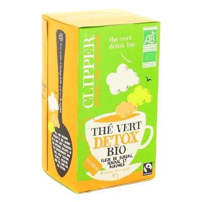 Clipper Thé Vert Détox Bio, 40g