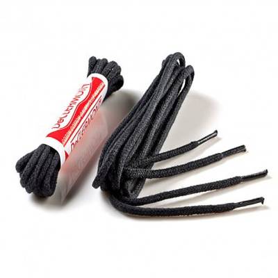De Clermont Paires de lacets ronds noir, 60 cm 2 paires