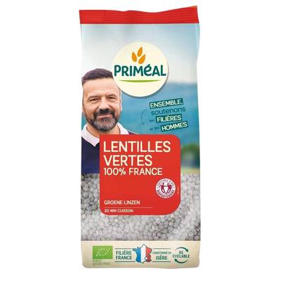 Priméal Lentilles Vertes, Bio, 1kg