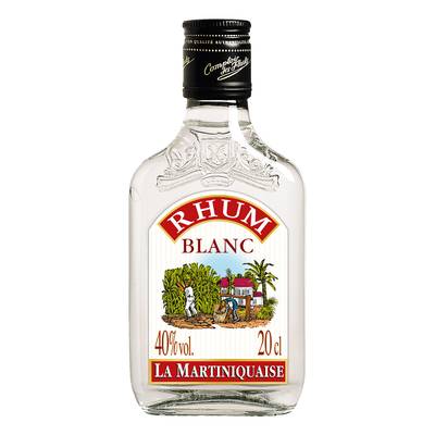 Rhum blanc La Martiniquaise 40°, 20cl