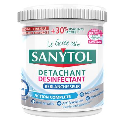 Sanytol Poudre détachante désinfectante blanchissante, 450g